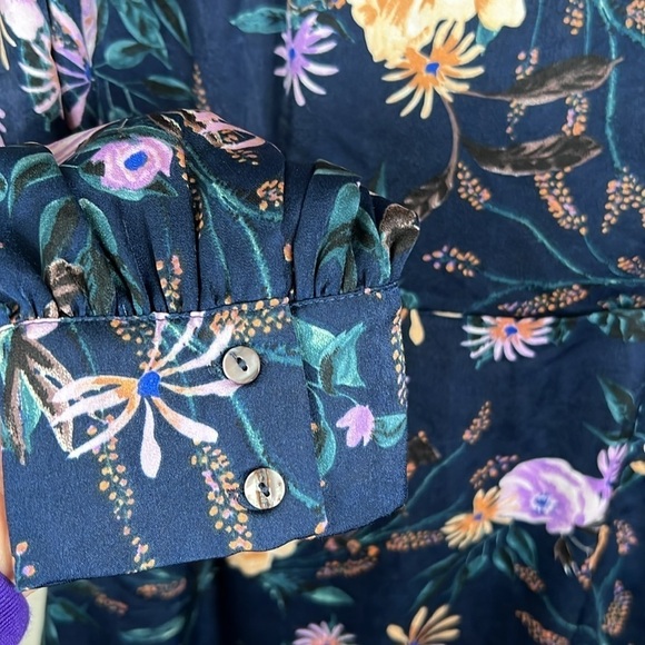 Lost + Wander Eva Floral Long Sleeve Mini Dress Size M - Picture 9 of 12